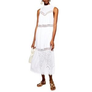 NWT TOPSHOP Broderie Maxi Dress.